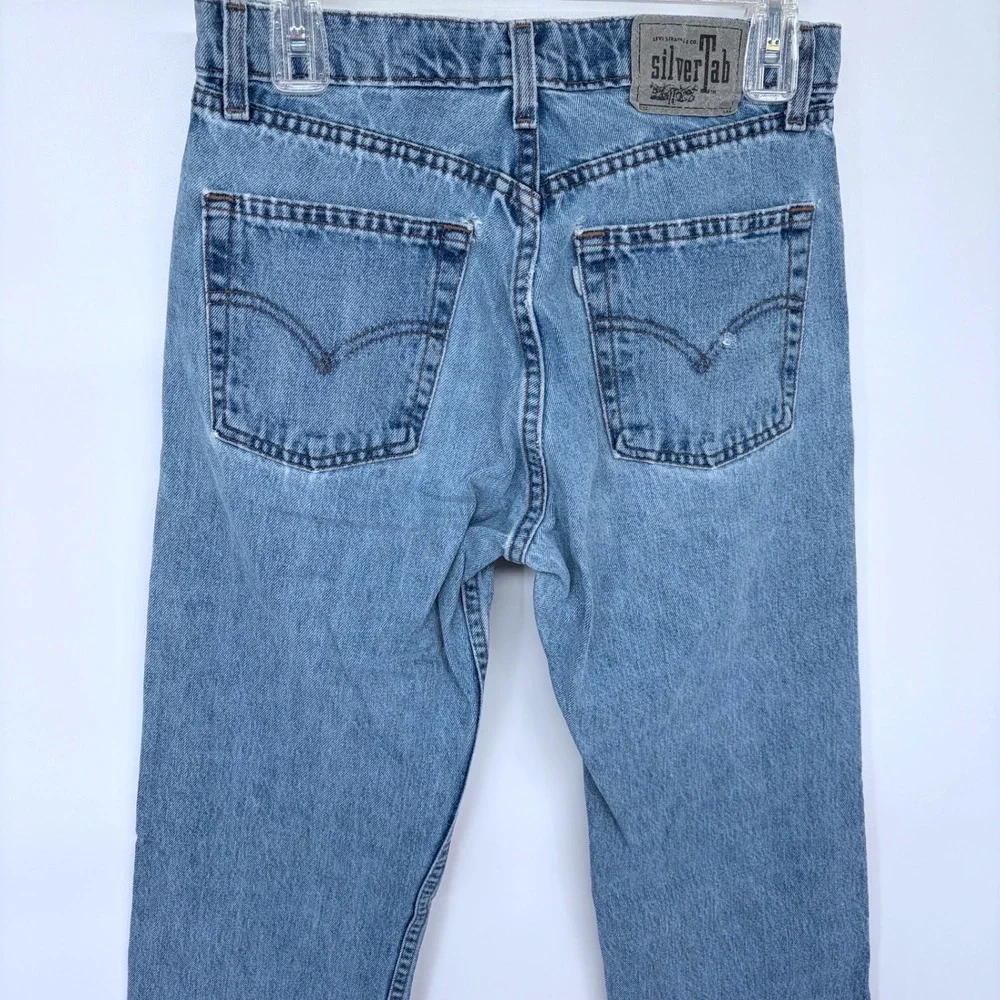 Vintage 90s Levi's Silvertab Blue‎ Jeans 30x34 Straight Slim Men's Made in USA